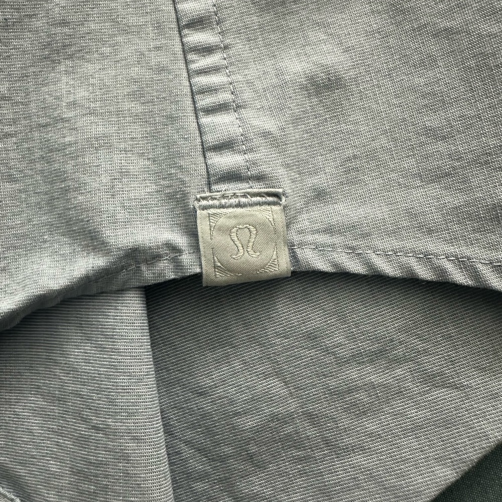 Lululemon Long Sleeve Button Down Medium Light Bl… - image 6